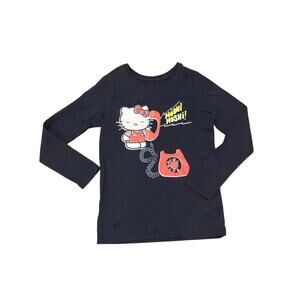Tea Collection x Hello Kitty black long sleeve t-shirt.